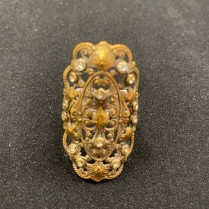 VSA Antigua Gold Ring w/Swarovski crystals